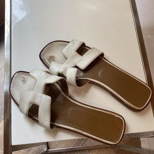 Hermes sandals.